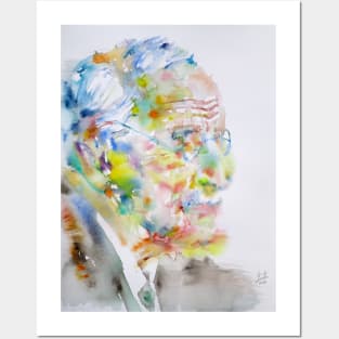 CARL JUNG - watercolor portrait .2 Posters and Art